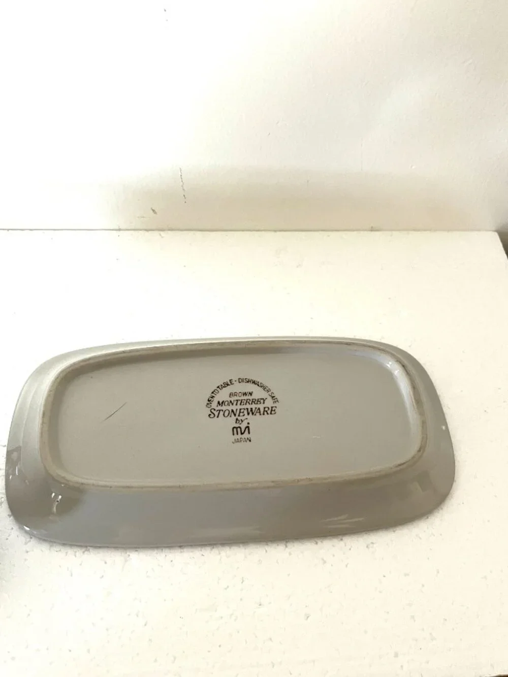 Monterey Stoneware Ceramic Mid Century Butter Dish